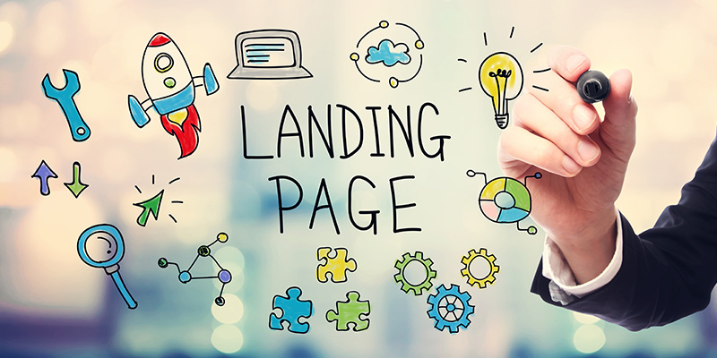 Businessman drawing a web page | landing pages that convert