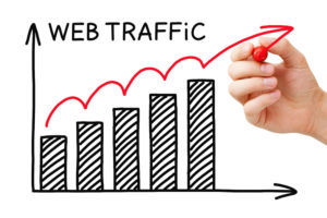 Web Traffic Graph Concept | organic seo marketing